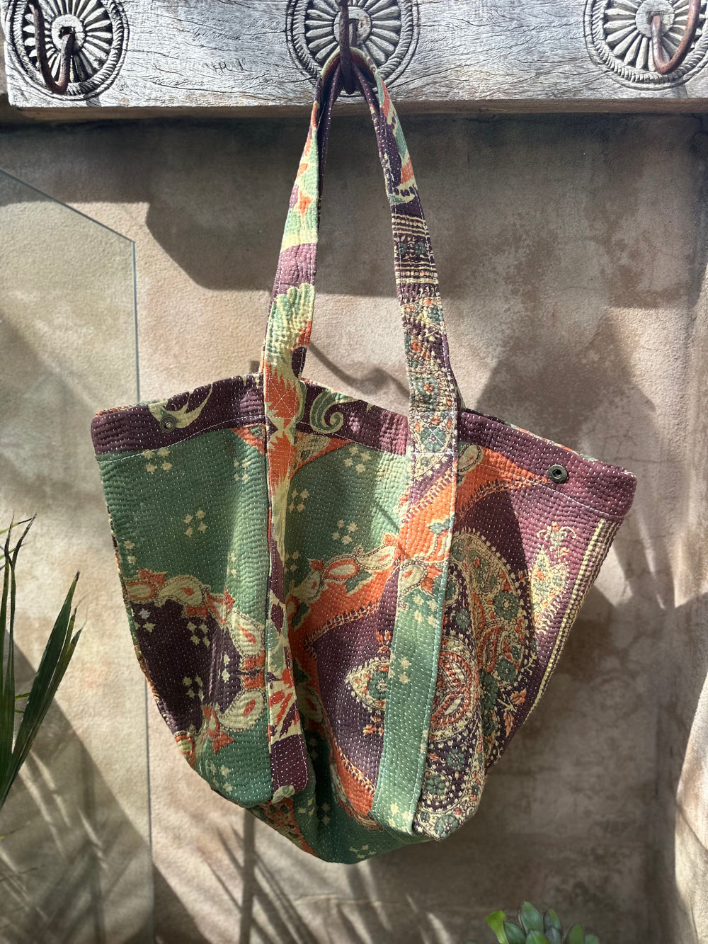Vintage Kantha Bag Paisley
