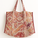 Digital print Kantha bag - pinks