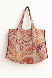 Digital print Kantha bag - pinks