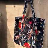 Luxe Velvet Bag dark floral