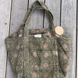 PRINTED Kantha Bag GREEN