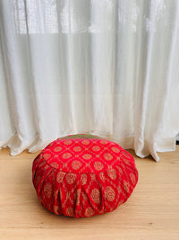 Meditation Cushions - vintage kantha pink