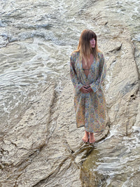 Indian Cotton Robe -PAISLEY