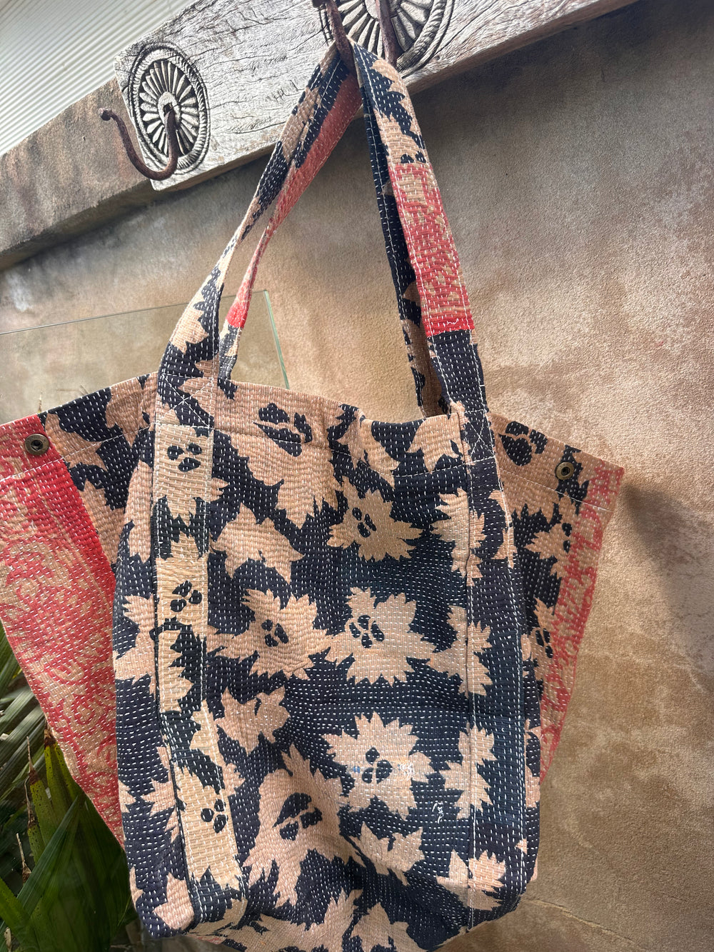 Vintage Kantha BLUE FLORAL