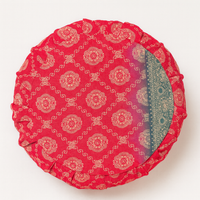 Meditation Cushions - vintage kantha pink